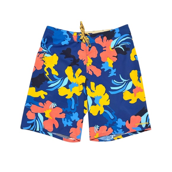 Patagonia Other - Patagonia Men's Stretch Planing Board Shorts Floral Hawaiian Swim Trunk Size 31